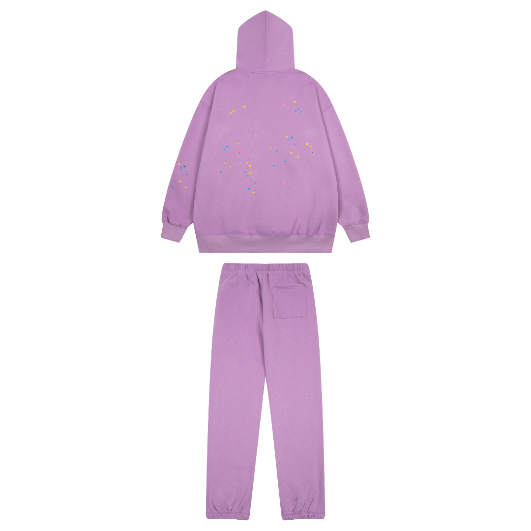 Dark Purple Sp5der Tracksuit