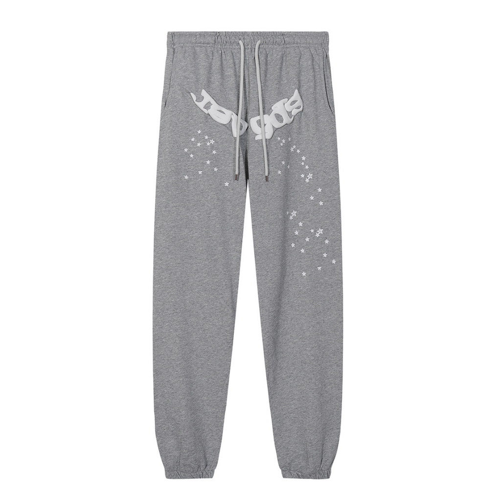 Gray Sp5der Tracksuit