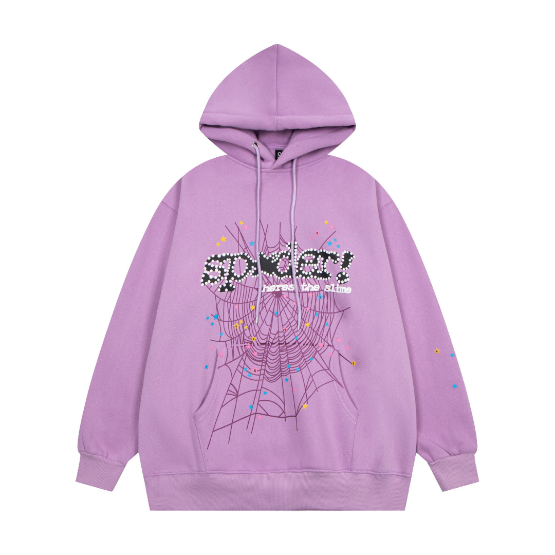 Dark Purple Sp5der Tracksuit