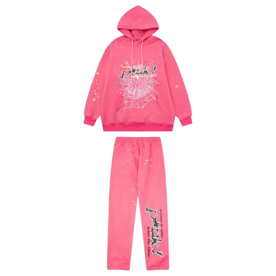 Pink Sp5der Tracksuit