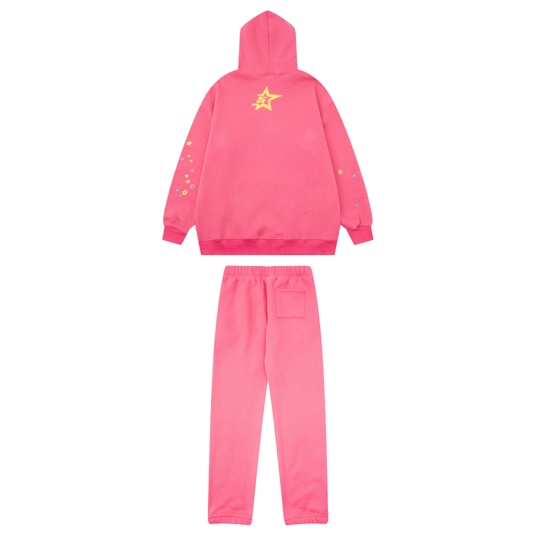 Pink Sp5der Tracksuit