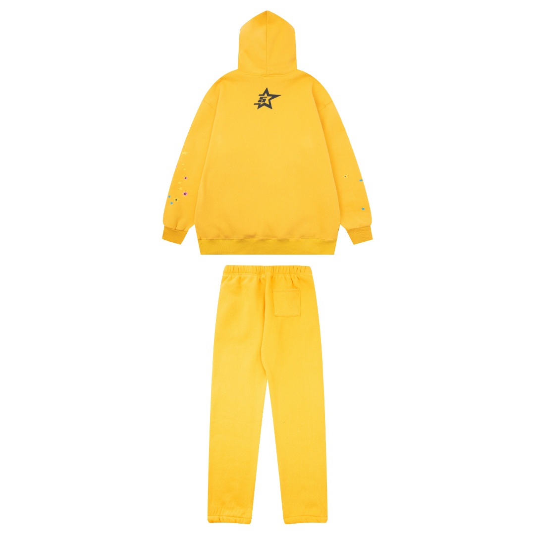 Yellow P*nk Sp5der Tracksuit