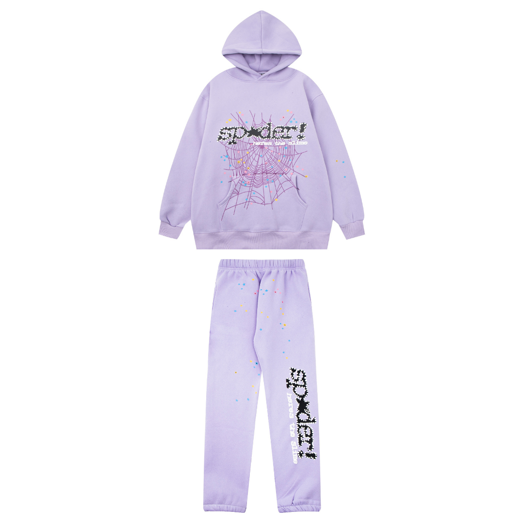 Soft Purple Sp5der Tracksuit