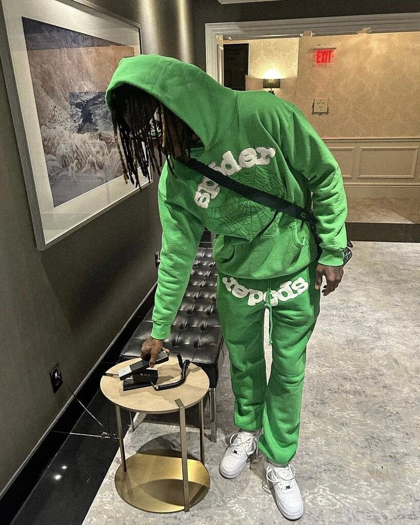 Green Sp5der Tracksuit