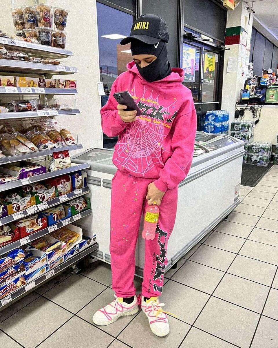 Pink Sp5der Tracksuit