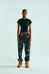 EMBROIDERED AOP SWEATPANT